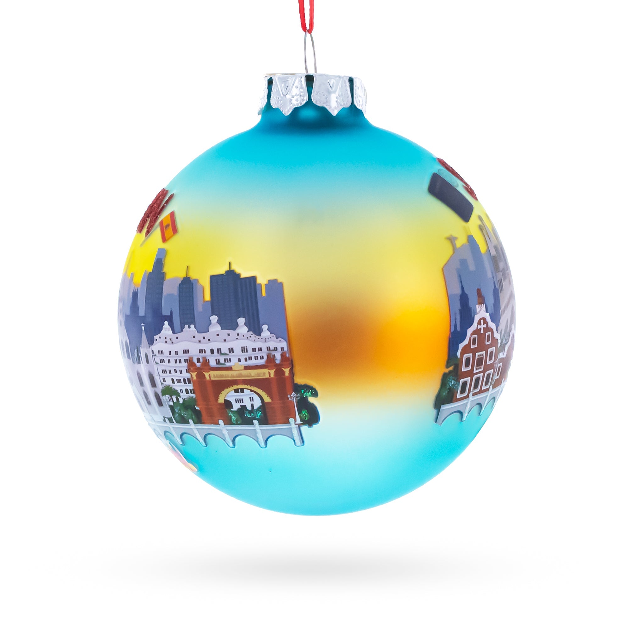 Spain Attraction Glass Ball Christmas Ornament