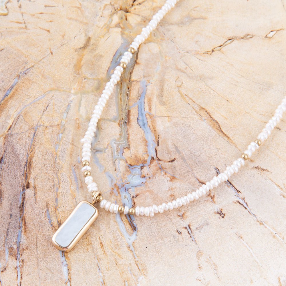 Delicately Mother of Pearl Necklace Barse Jewelry