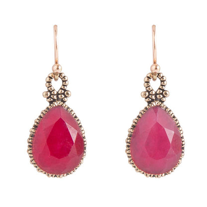 Dreamy Drop Red Onyx Earrings Barse Jewelry