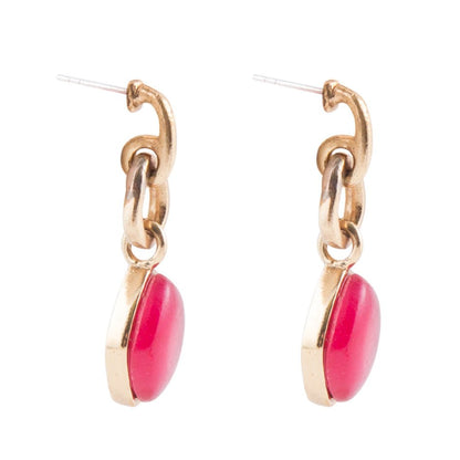 Drop Post Bordeaux Quartz Earrings Barse Jewelry