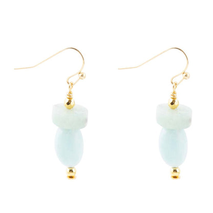 Drops of Blue Amazonite Drop Earrings Barse Jewelry