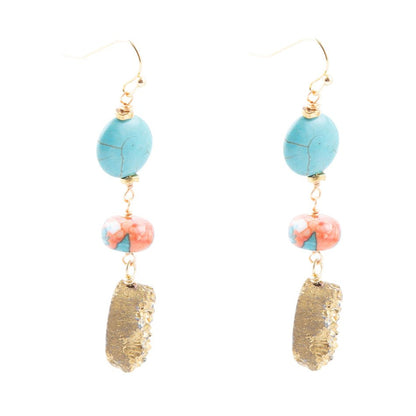 Druzy Drops Earrings Barse Jewelry