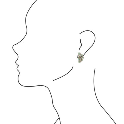 Durango Blue Turquoise Sterling Silver Clip Earrings Barse Jewelry