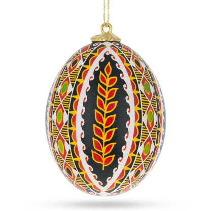 Authentic Blown Real Eggshell Ukrainian Easter Egg Pysanka Ornament