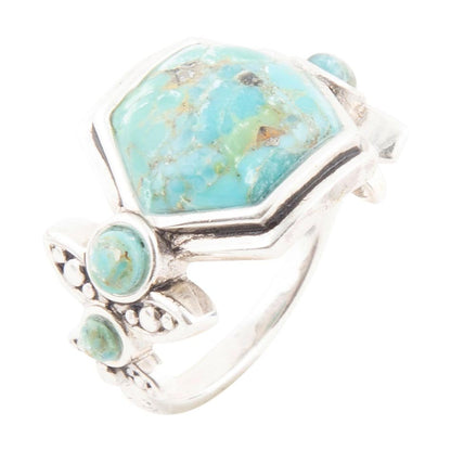 Emile Blue Turquoise and Sterling Silver Ring Barse Jewelry