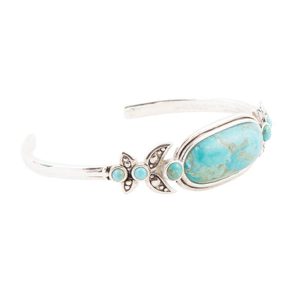 Emile Blue Turquoise Sterling Silver Cuff Bracelet Barse Jewelry