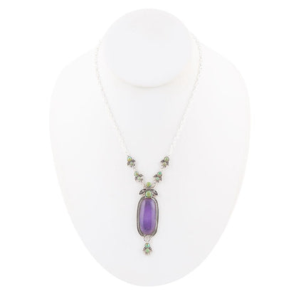 Emile Purple Quartz Sterling Silver Pendant Necklace Barse Jewelry