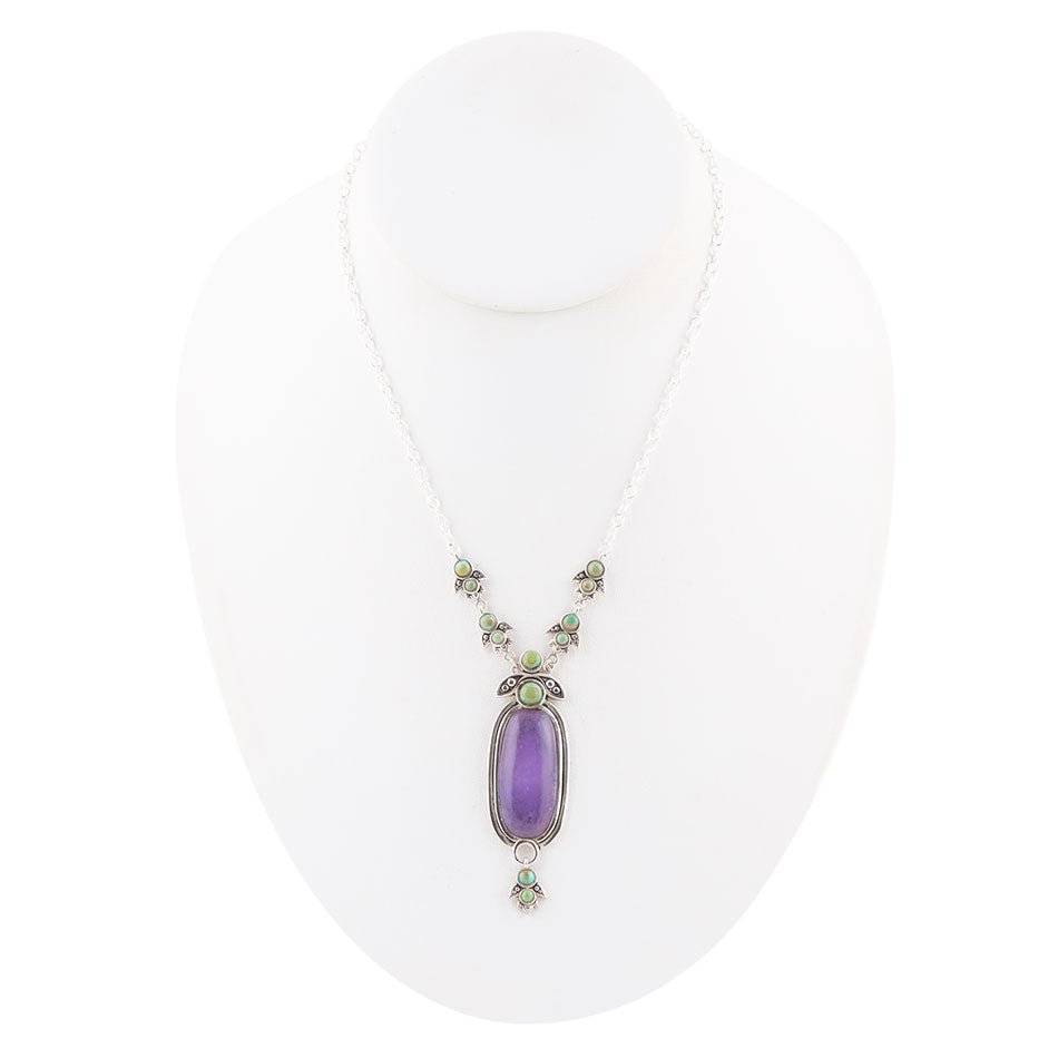 Emile Purple Quartz Sterling Silver Pendant Necklace Barse Jewelry