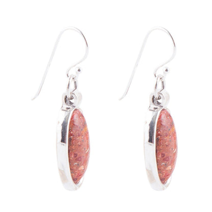 Eternally Orange Sponge Coral Earrings - Sterling Barse Jewelry