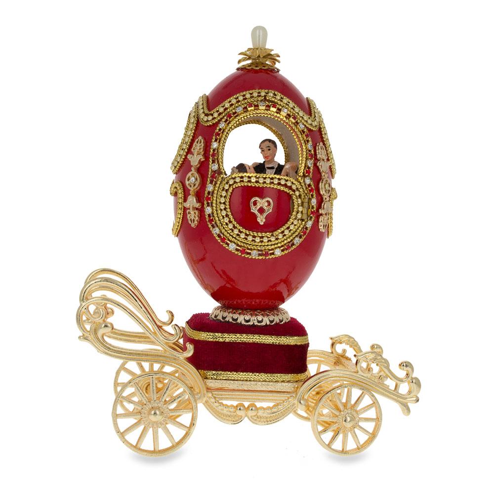 Royal Wedding Coach Musical Egg 7.1 Inches