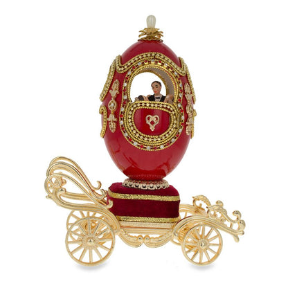 Royal Wedding Coach Musical Egg 7.1 Inches