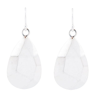 Faceted Sterling Silver Drop Earrings Barse Jewelry