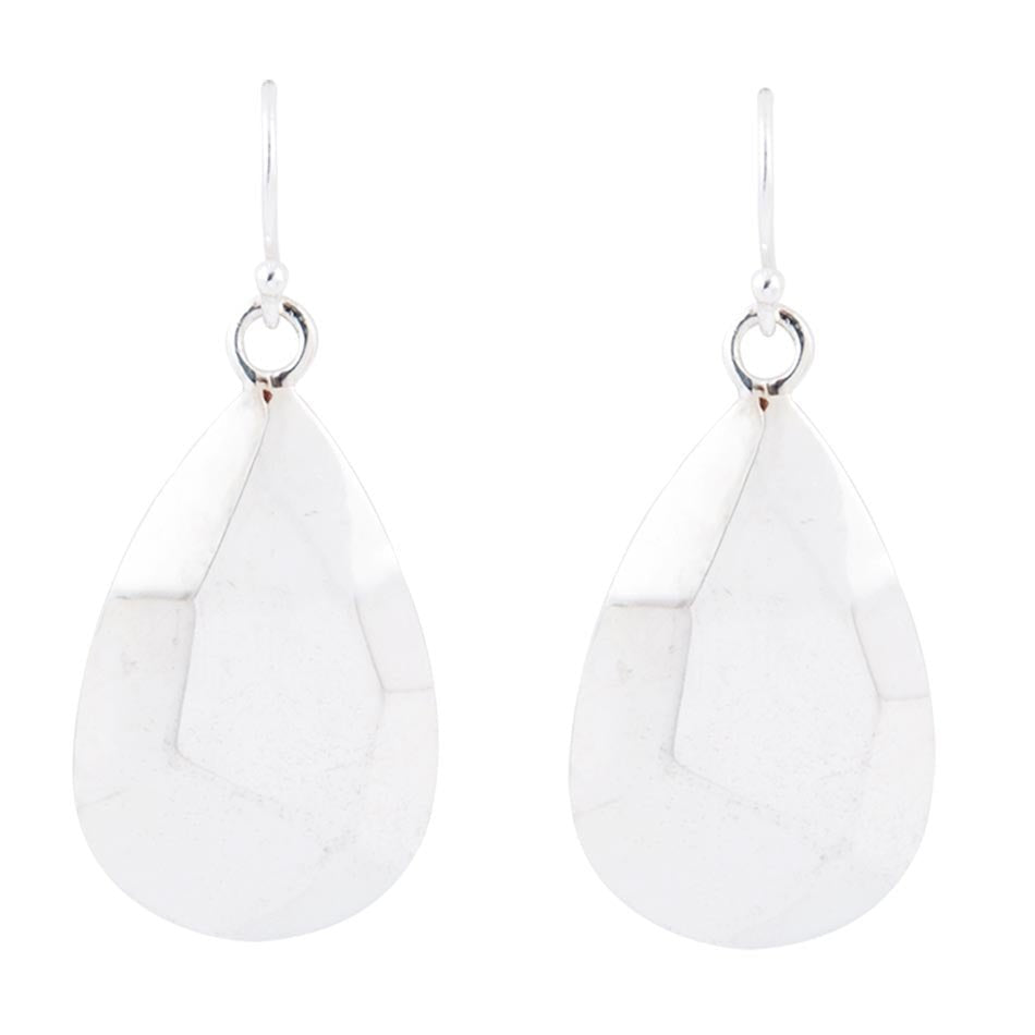 Faceted Sterling Silver Drop Earrings Barse Jewelry