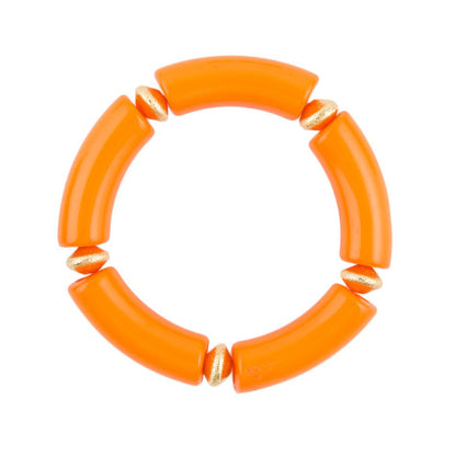 Bright Orange Resin Bracelet Barse Jewelry