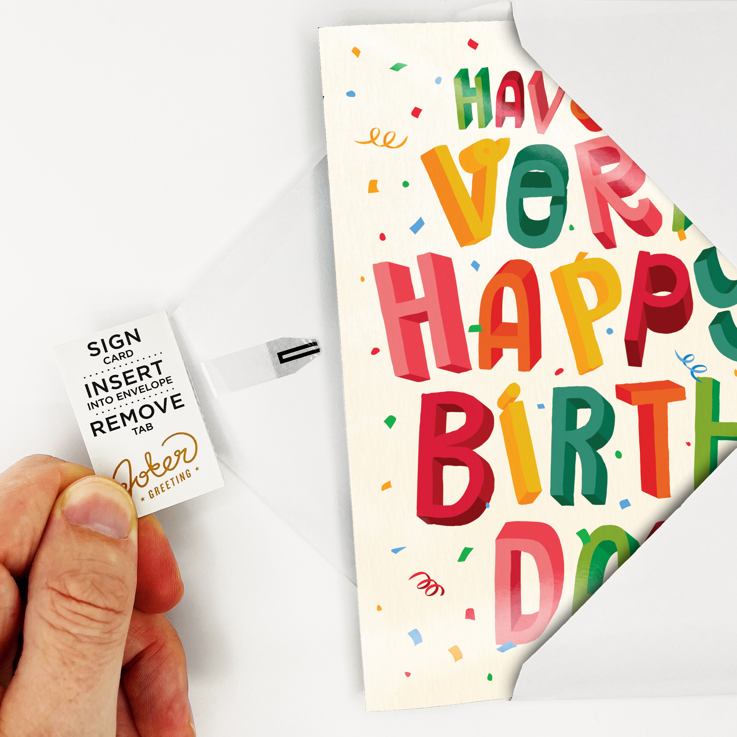 Endless Birthday Farts Card with Glitter Joker Greeting
