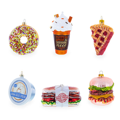 Popcorn Bucket Glass Christmas Ornament