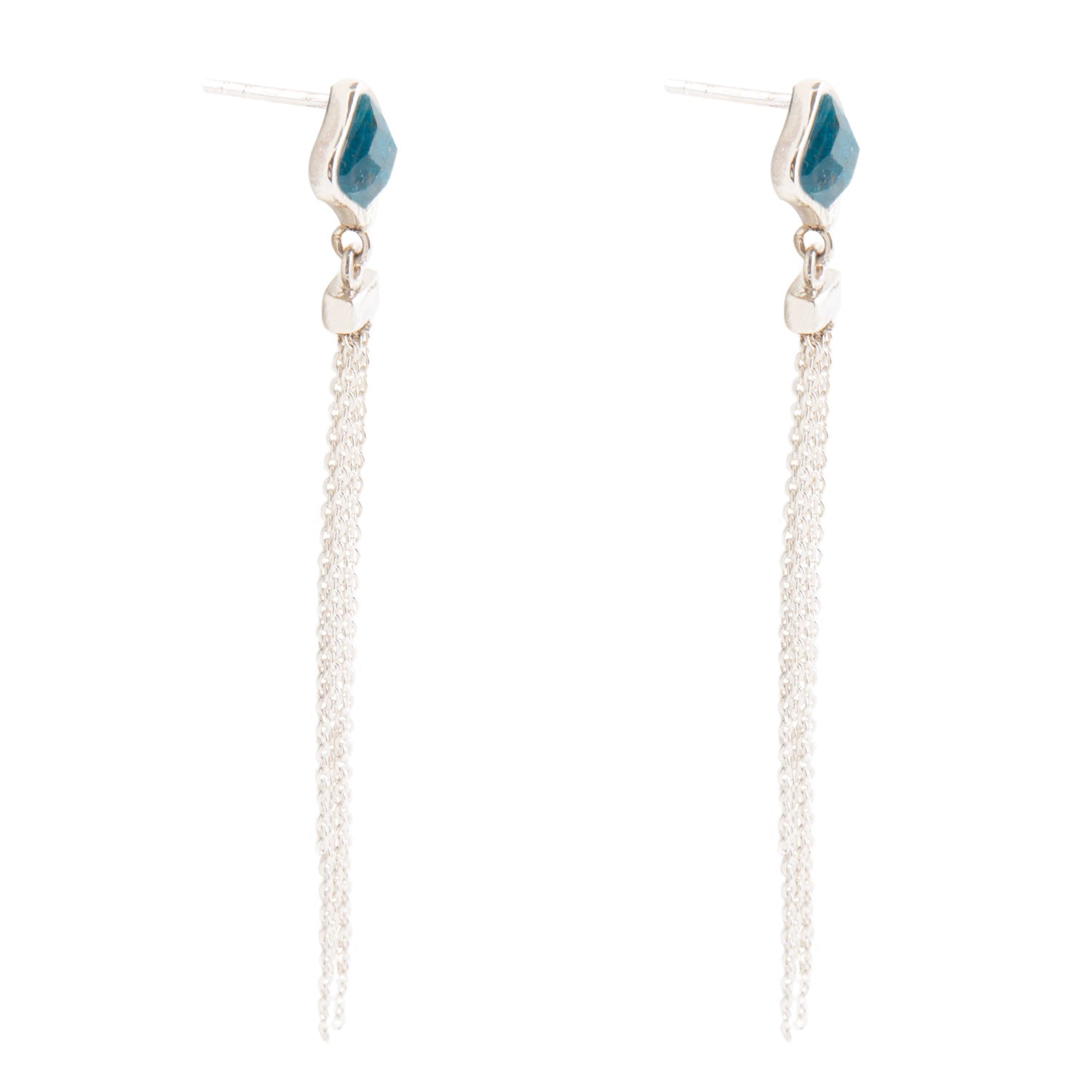 Fringed Apatite Earrings Barse Jewelry