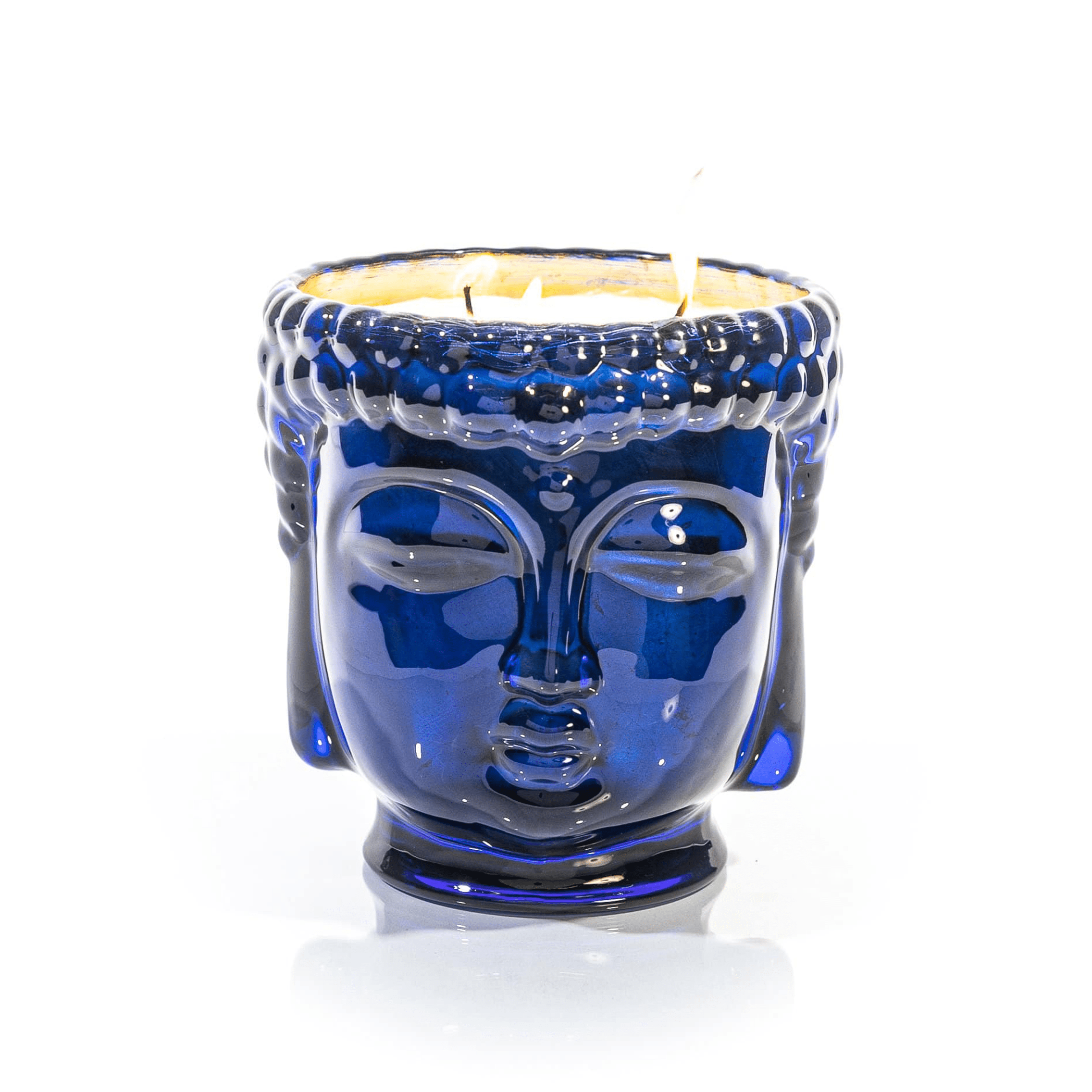 Caesonia | 24K Gold Sapphire Blue Glass Buddha Royale