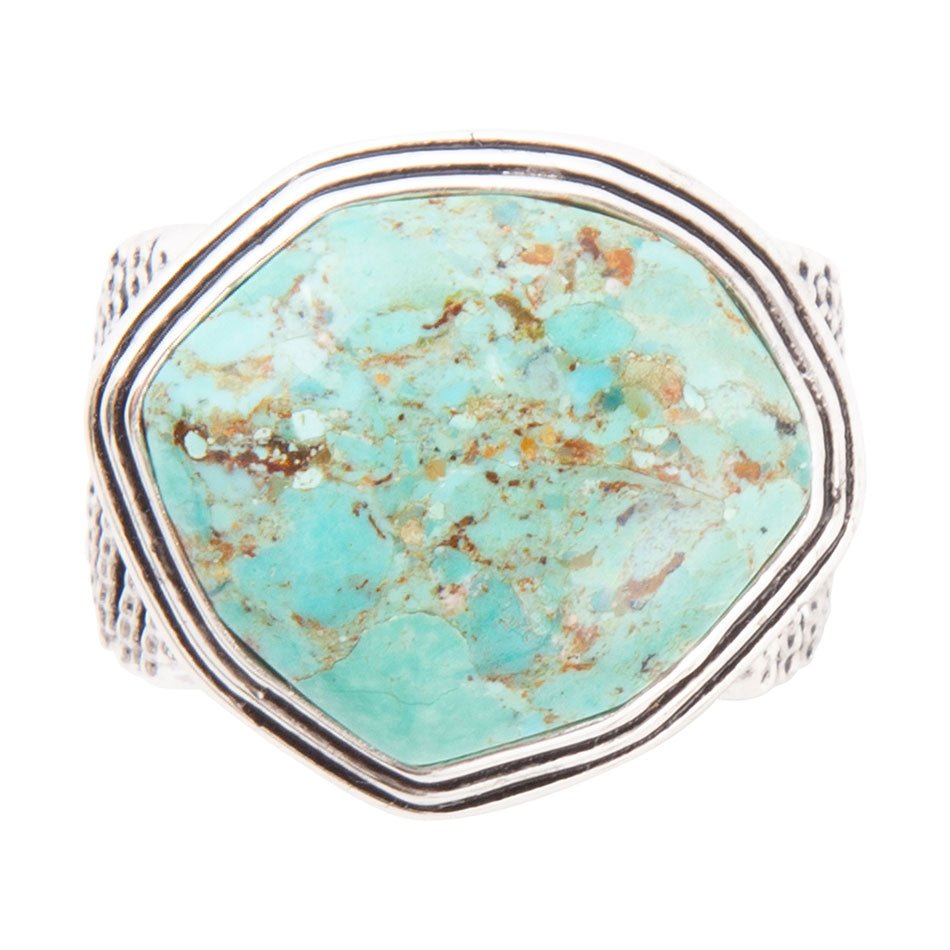 Go West Blue Turquoise and Sterling Silver Ring Barse Jewelry