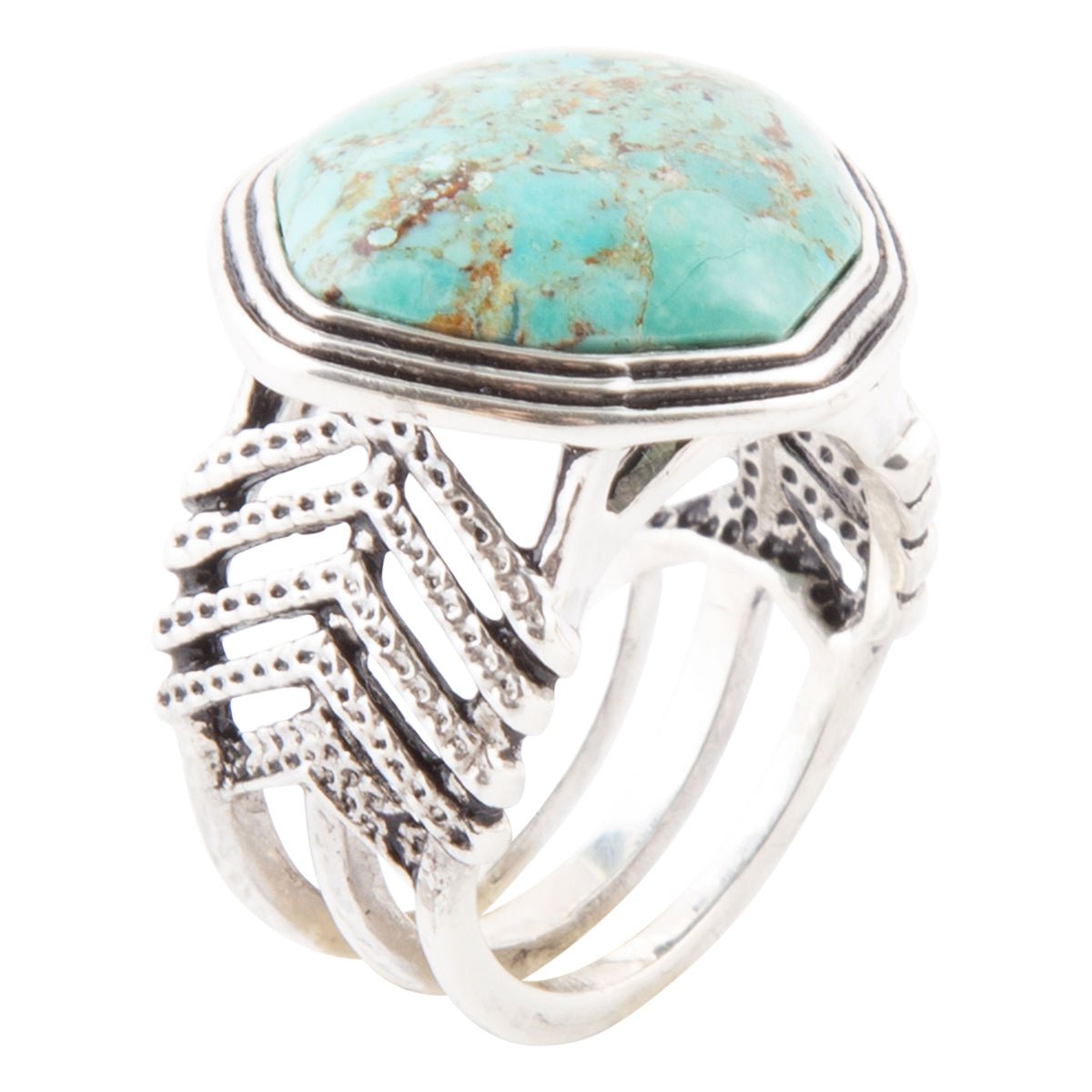 Go West Blue Turquoise and Sterling Silver Ring Barse Jewelry