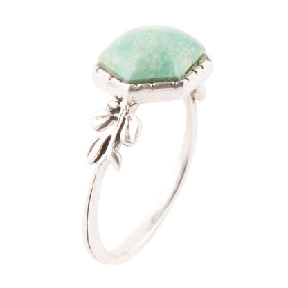 Laurel Turquoise and Sterling Ring Barse Jewelry