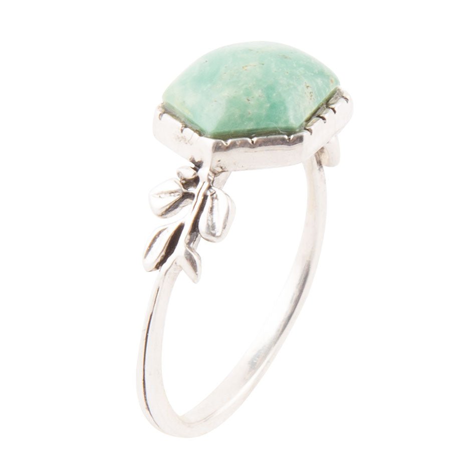 Laurel Turquoise and Sterling Ring Barse Jewelry