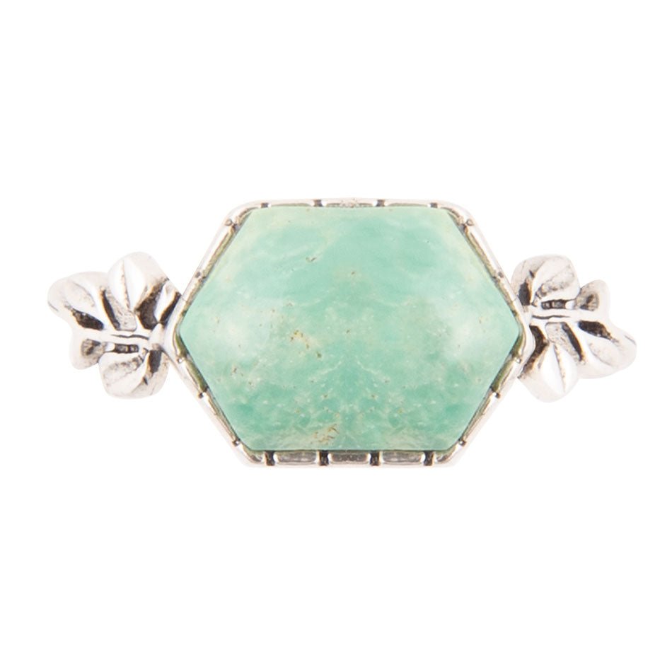 Laurel Turquoise and Sterling Ring Barse Jewelry
