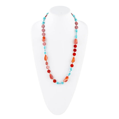 Headed West Long Carnelian Necklace Barse Jewelry