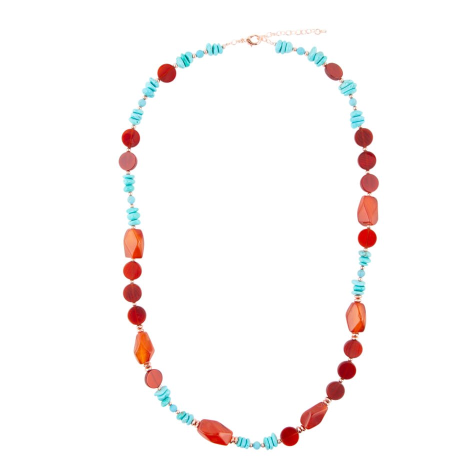 Headed West Long Carnelian Necklace Barse Jewelry