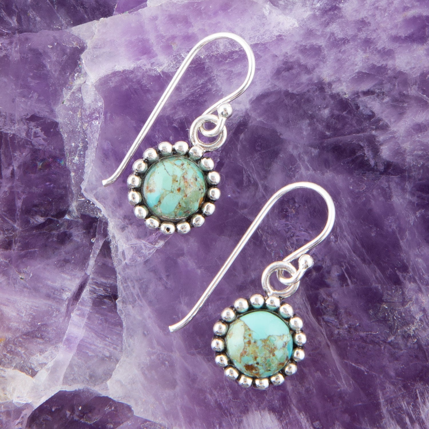 Hope Floats Blue Turquoise Earrings Barse Jewelry