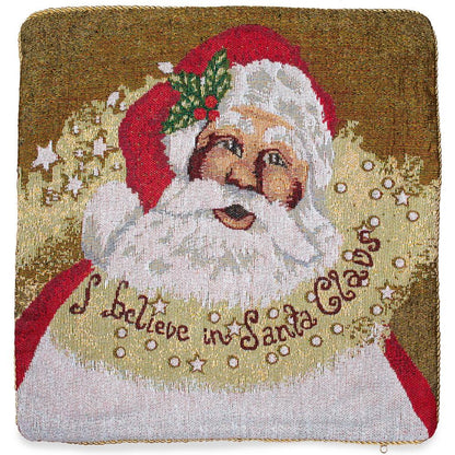 Set of 2 Believe in Santa Christmas Cushion Throw Pillow Covers BestPysanky