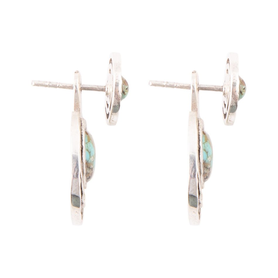 Hypnosis Turquoise and Sterling Silver Earrings Barse Jewelry
