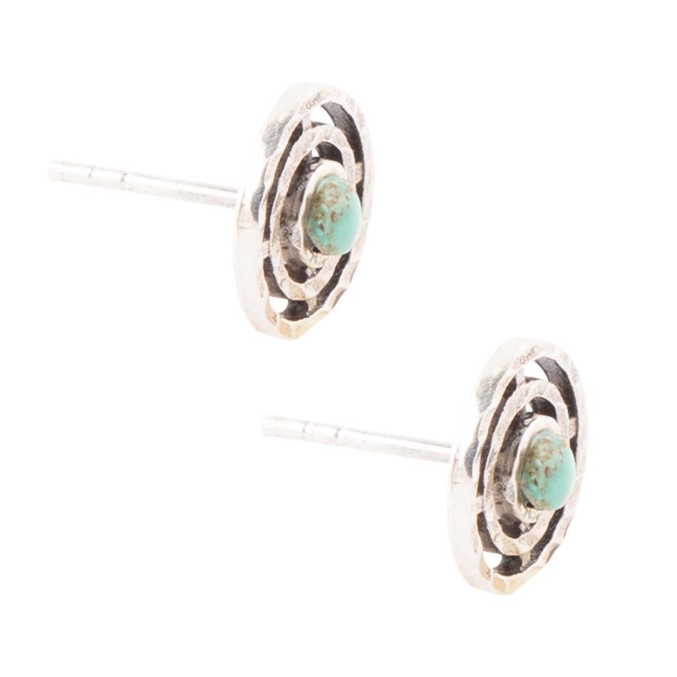 Hypnosis Turquoise and Sterling Silver Earrings Barse Jewelry