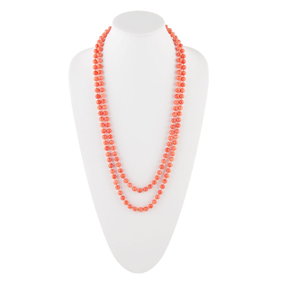 Immeasurable Bead Necklace-Melon Jade Barse Jewelry