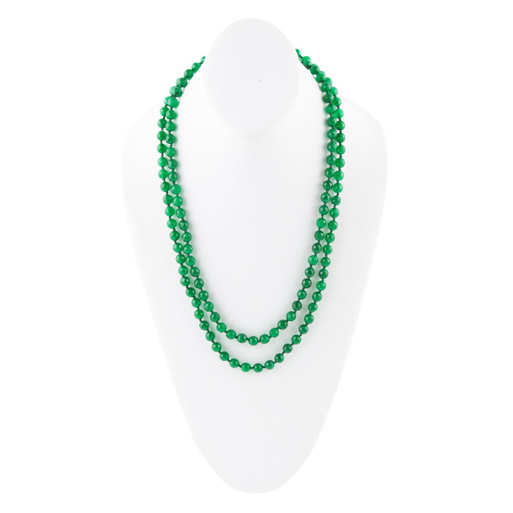 Immeasurable Green Onyx Wrap Necklace Barse Jewelry