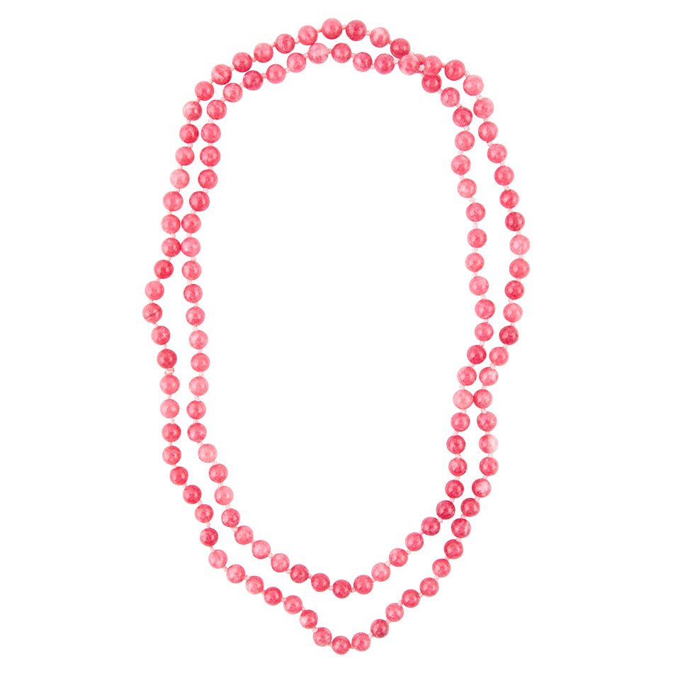 Immeasurable Pink Jade Wrap Necklace Barse Jewelry