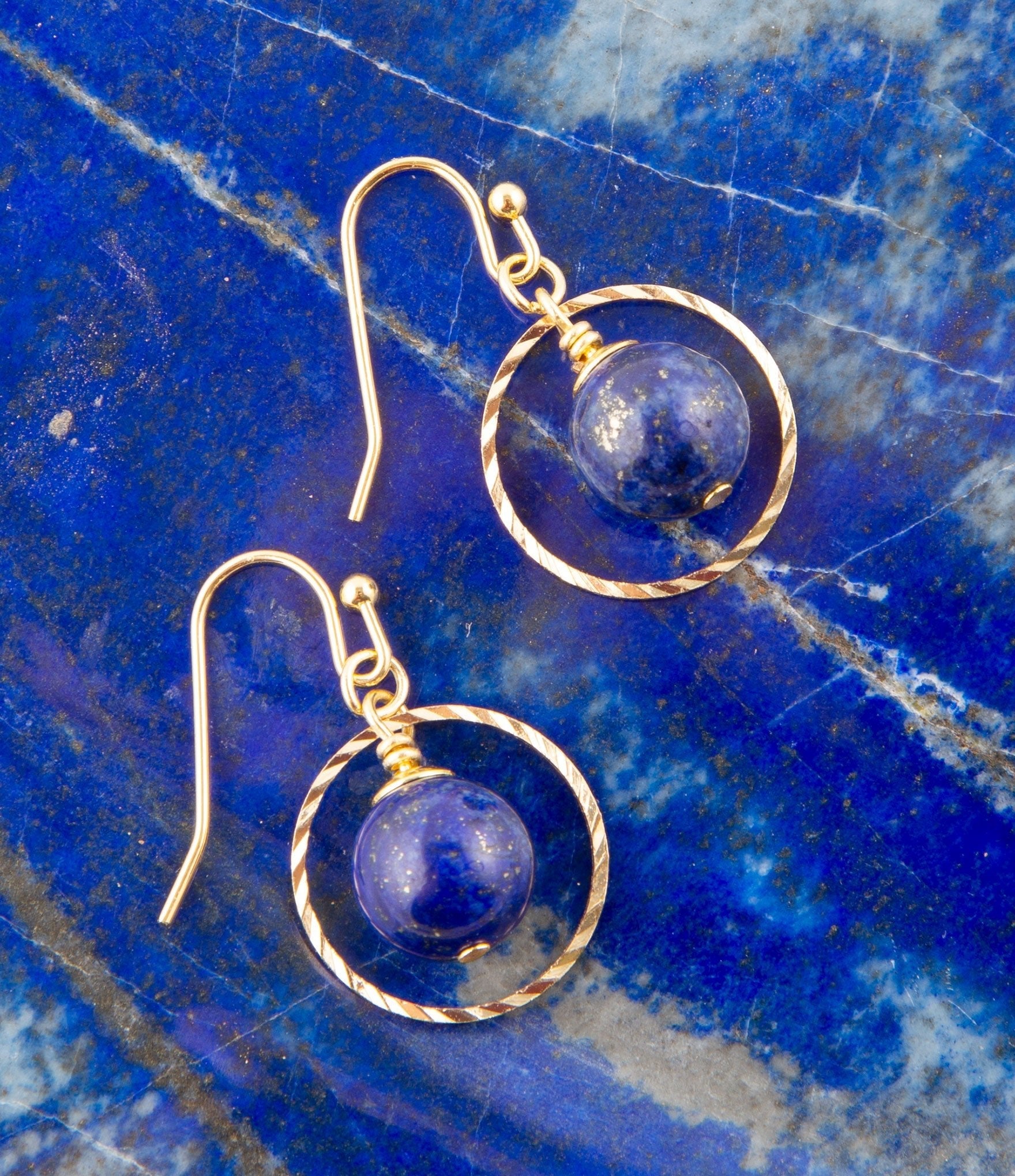 In The Loop Lapis Earrings Barse Jewelry
