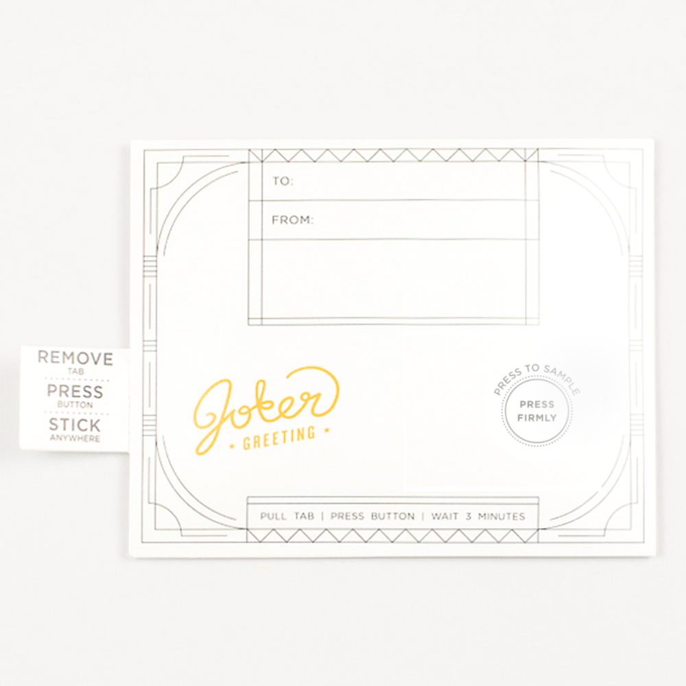 Hide & Prank Goat Glitter Trap Joker Greeting