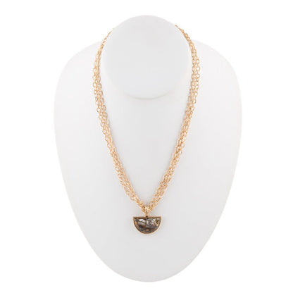 Iron Infused Abalone Necklace Barse Jewelry