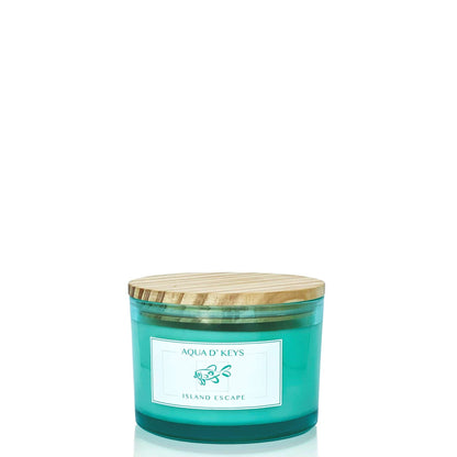 Island Escape Hand Poured Candle AQUA D' KEYS