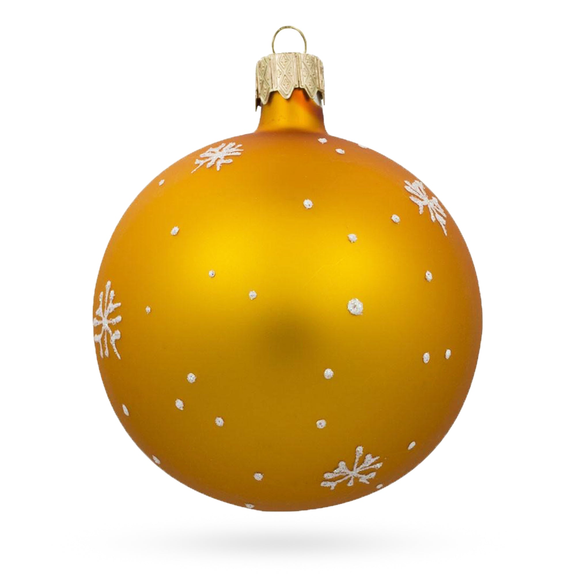 Nutcracker Soldier Glass Ball Christmas Ornament 3.25 Inches