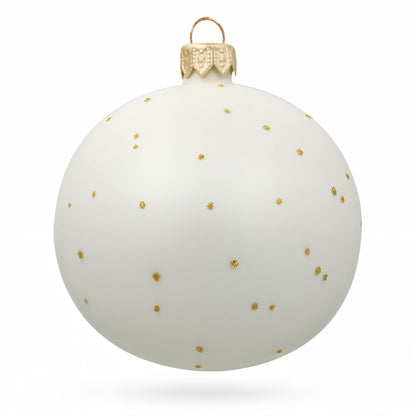 Shimmering Rudolf the Red-Nosed Reindeer Glass Ball Christmas Ornament 3.25 Inches