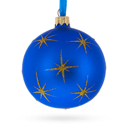 Divine Angels Admiring Jesus Nativity Scene Glass Ball Christmas Ornament 3.25 Inches