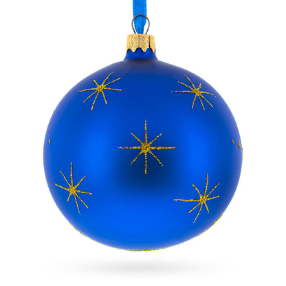 Serene Baby Jesus Sleeping Nativity Scene Glass Ball Christmas Ornament 4 Inches