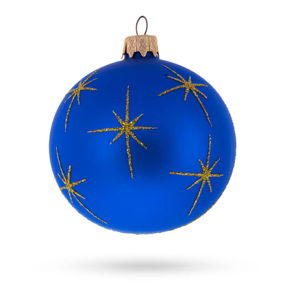 Serene Silent Night Nativity Scene- Glass Ball Christmas Ornament 3.25 Inches