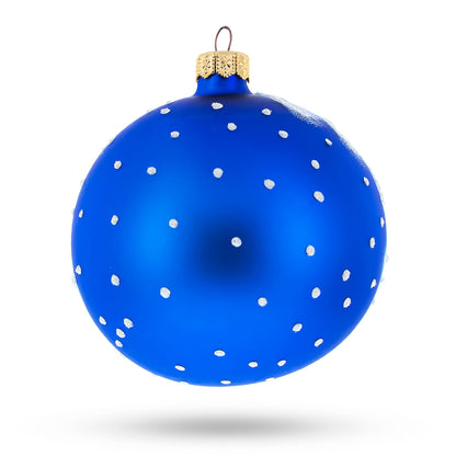 Snowman Family Glass Ball Christmas Ornament 4 Inches BestPysanky