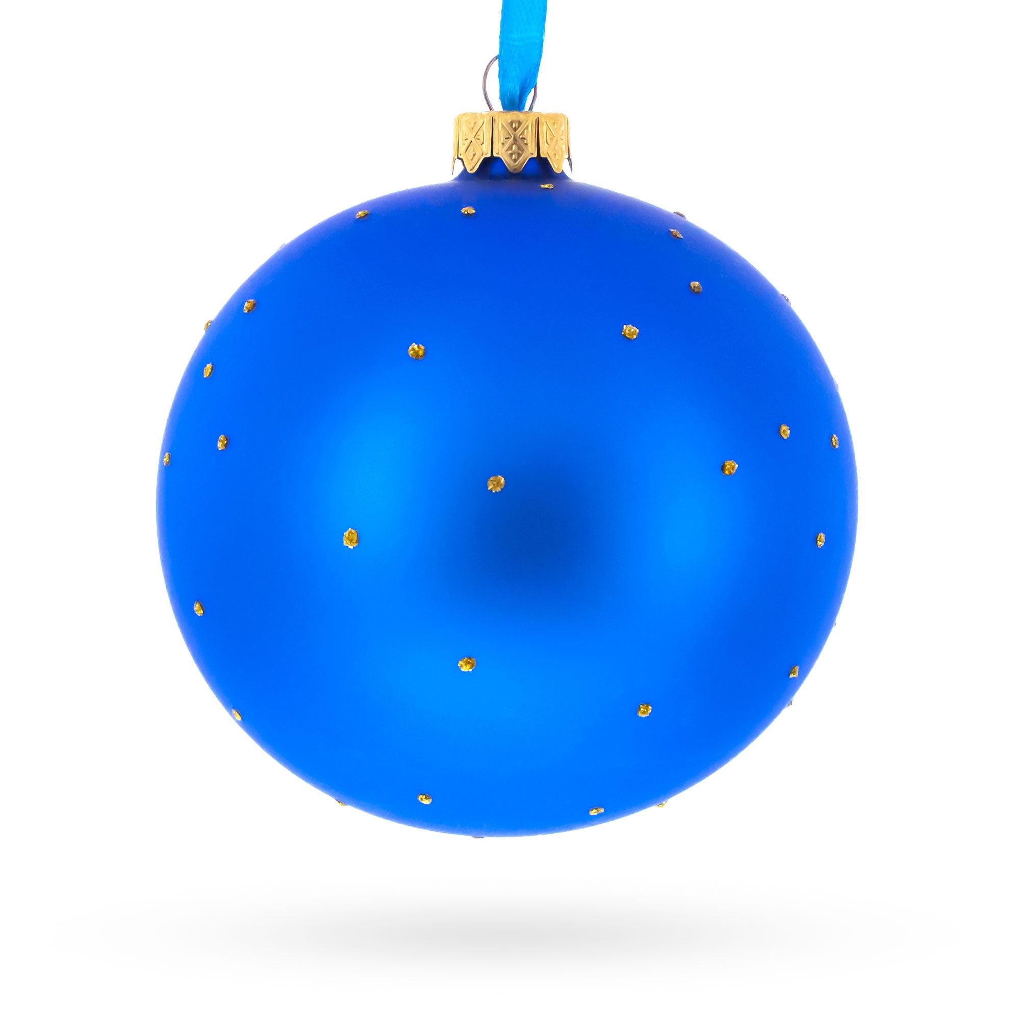 Circus Elephant Performer on Dazzling Glass Ball Christmas Ornament 4 Inches