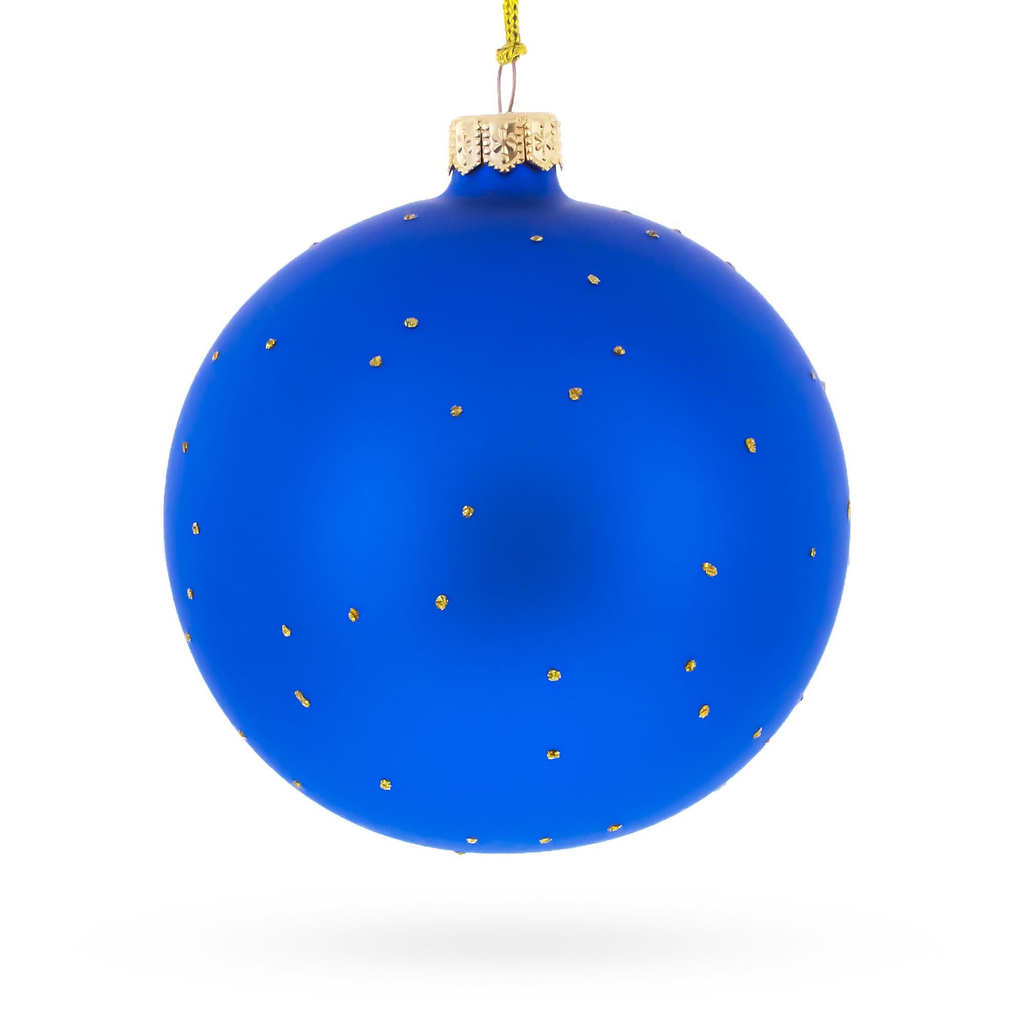 Princess Adorned with a Floral Crown on Luxurious Glass Ball Christmas Ornament 4 Inches