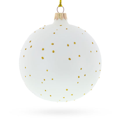 Delicate Fairy on Sparkling Glass Ball Christmas Ornament 4 Inches