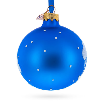 Joyful Trio of Gnomes Glass Ball Christmas Ornament 3.25 Inches